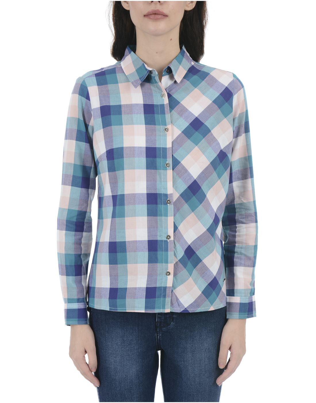 Pepe Jeans Women Casual Wear Multicolor Checkered Shirt